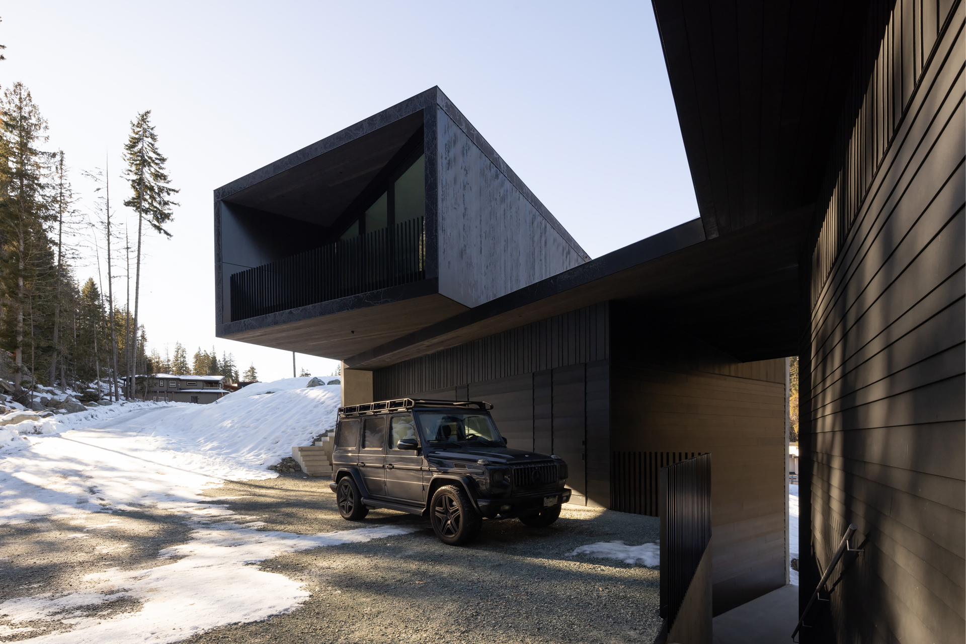 the-wedge_chalet_Whistler_canada_exterior-back-of-house-car.jpg