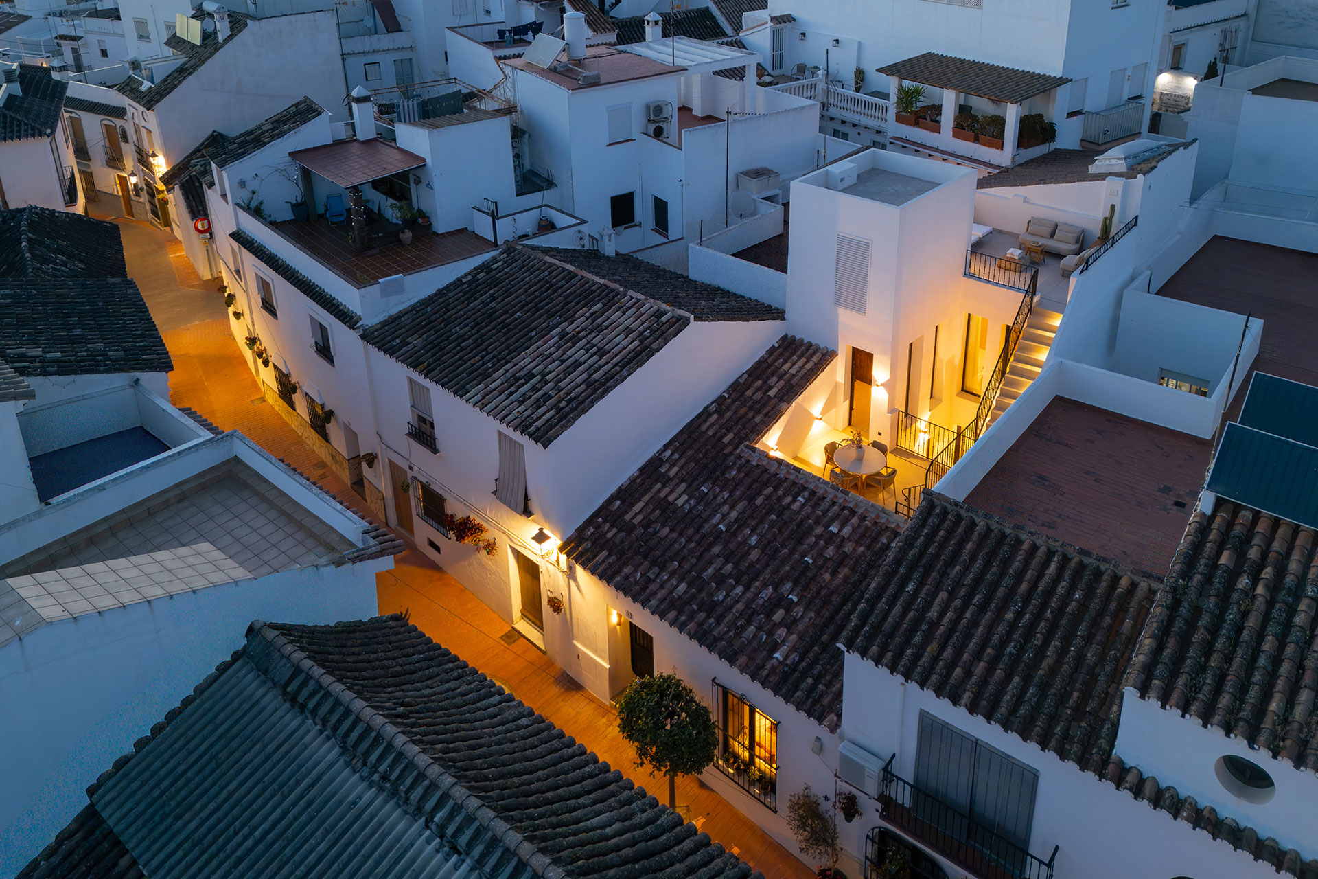 casa-luna-de-miel_townhouse_andalucia-spain_exterior-drone-twilight.jpg